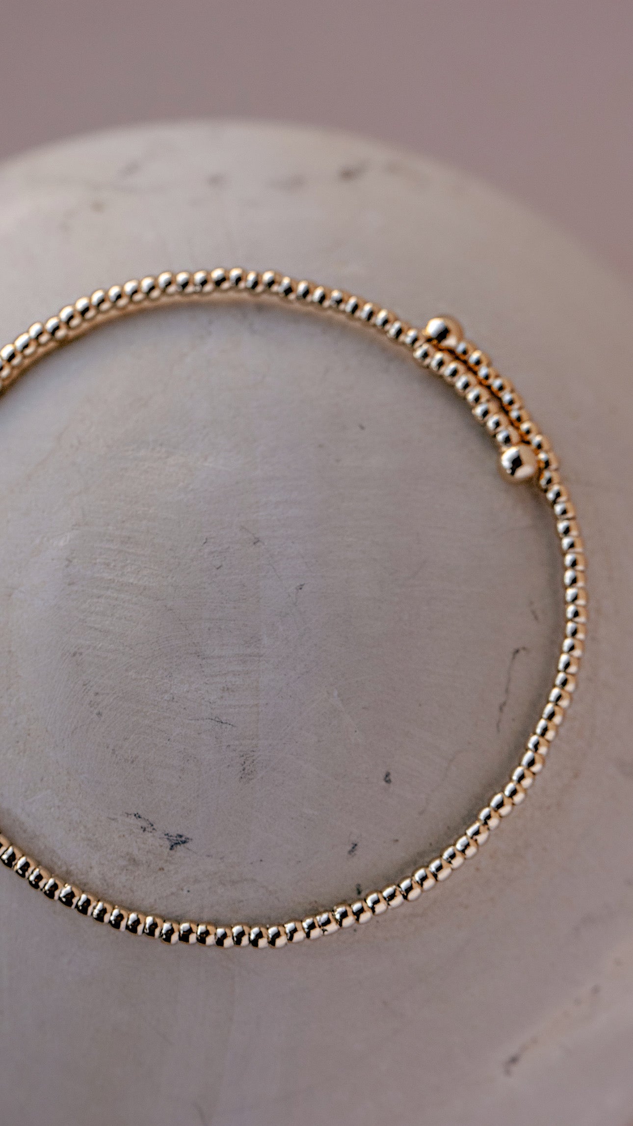 Dainty Beaded Cuff Bracelet