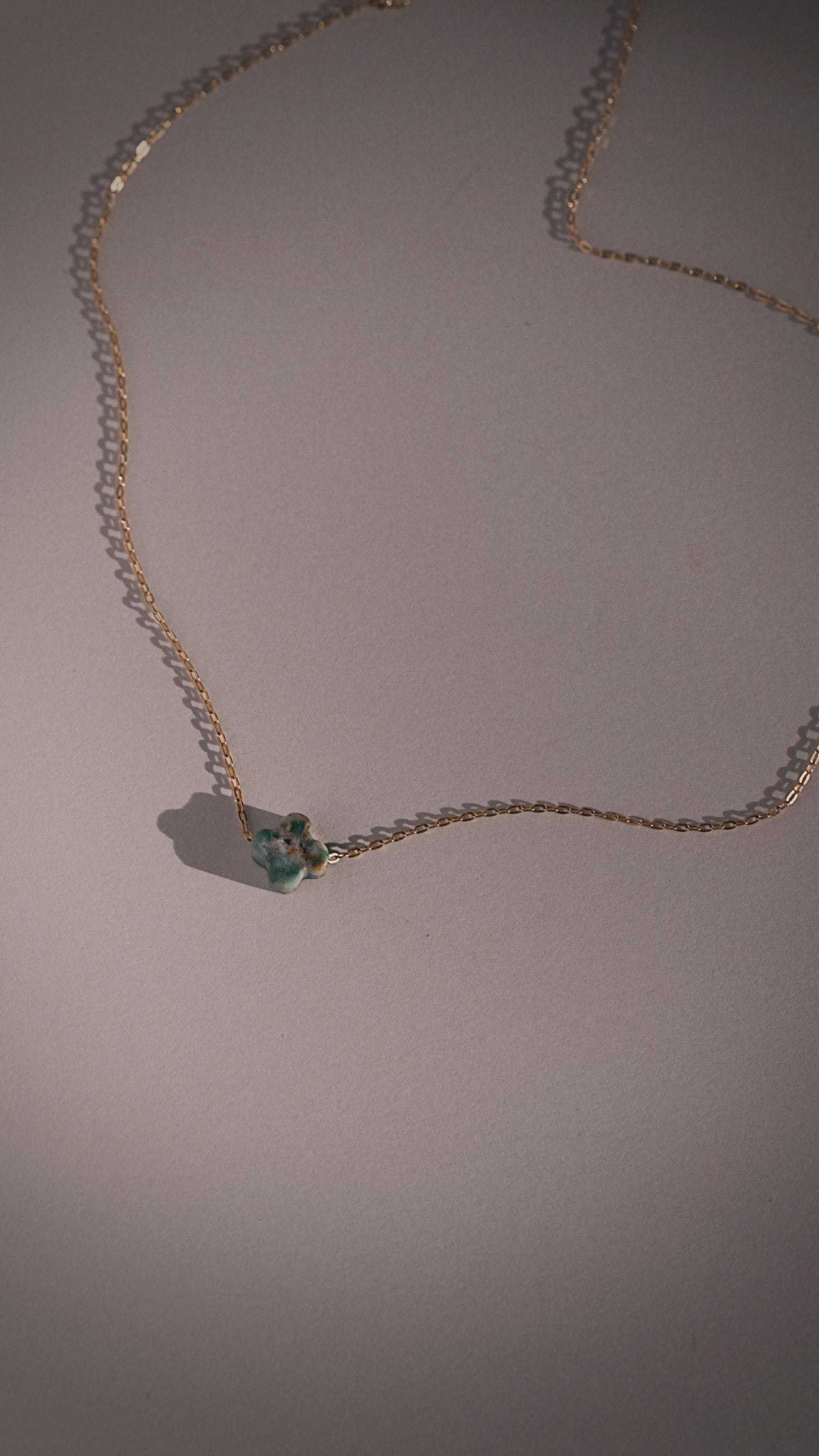 Turquoise Clover Necklace