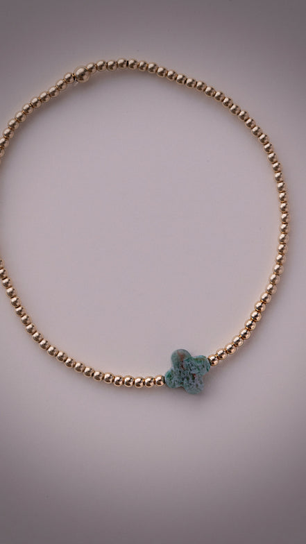 Turquoise Clover Bracelet
