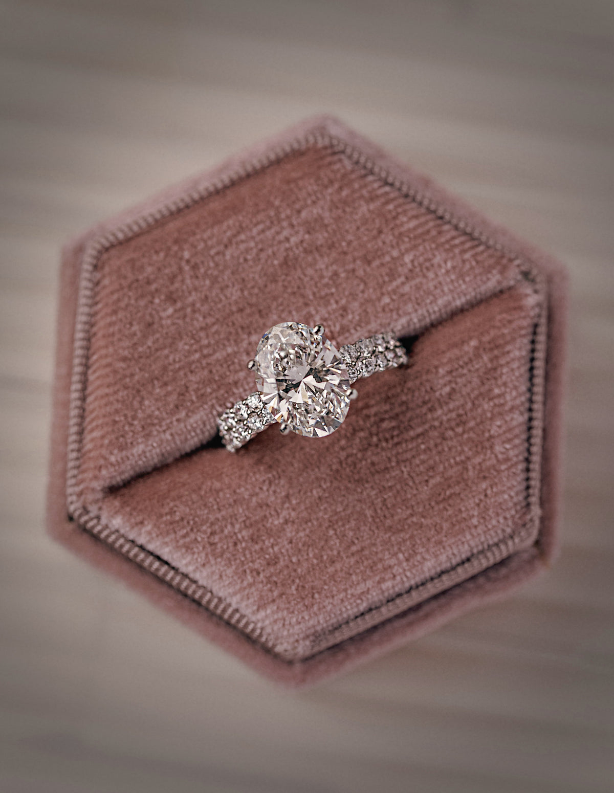 Double Eternity Lab Diamond Ring