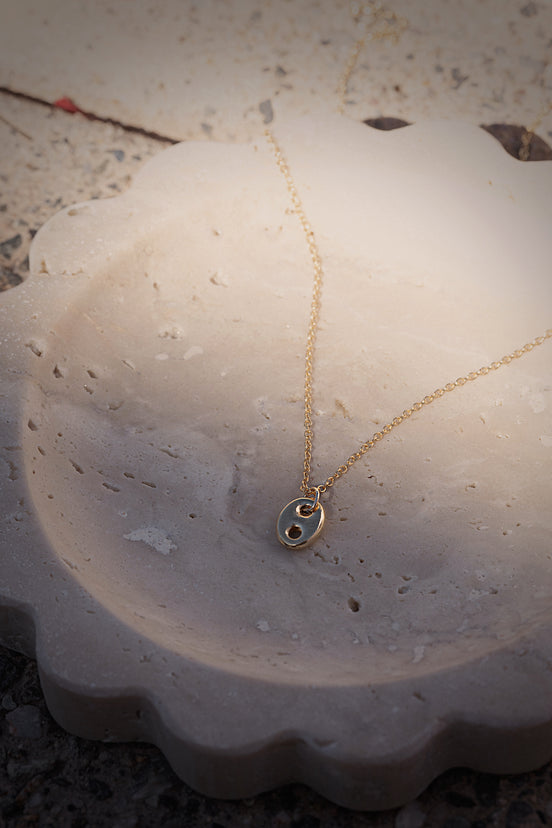 Puffy Mariner Charm Necklace