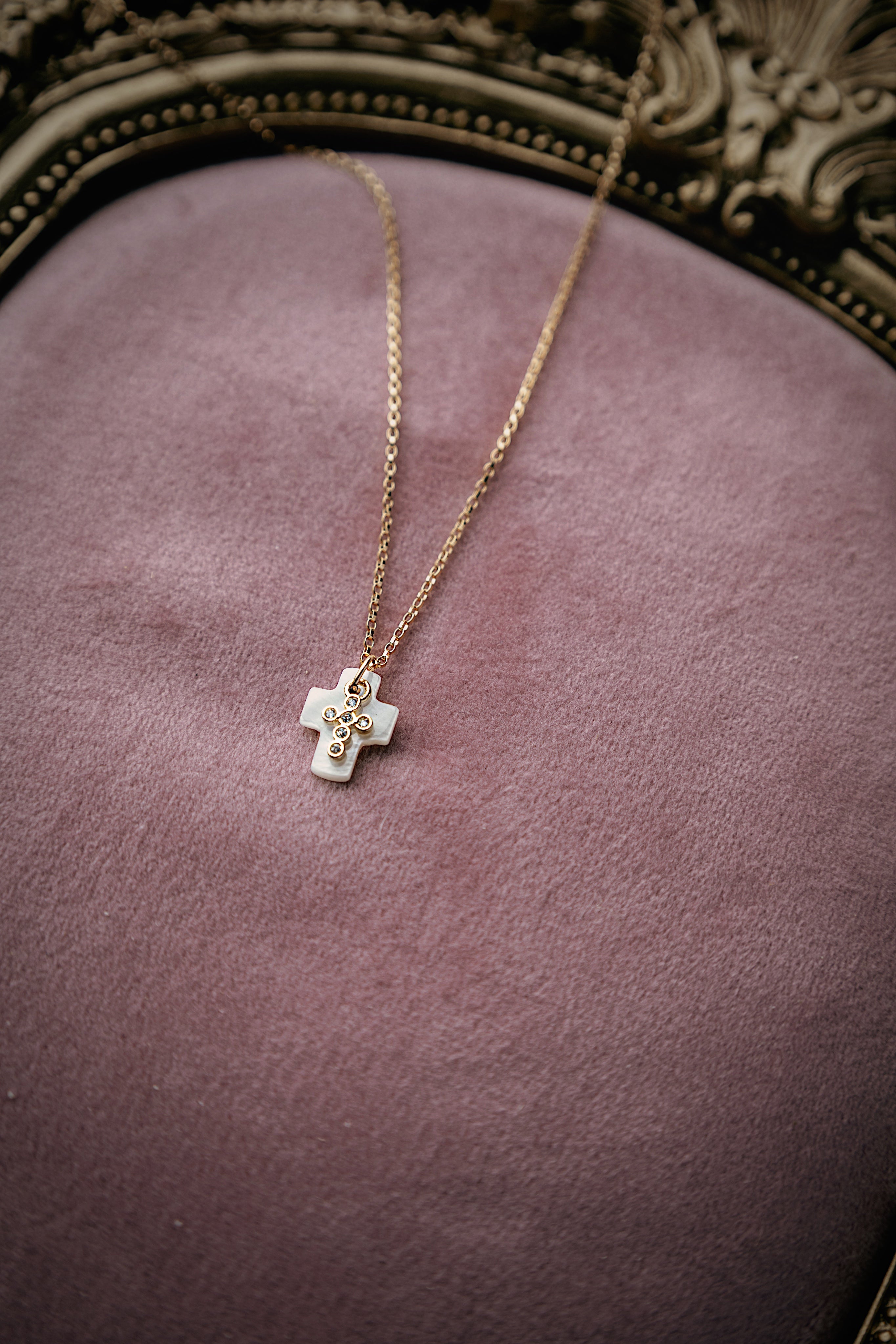 Double Cross Necklace