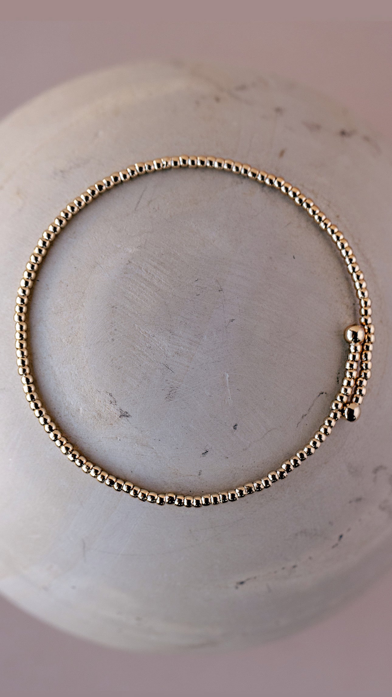 Dainty Beaded Cuff Bracelet