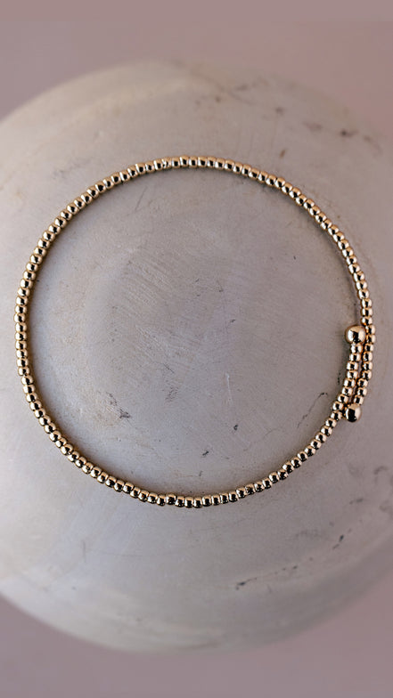 Dainty Beaded Cuff Bracelet