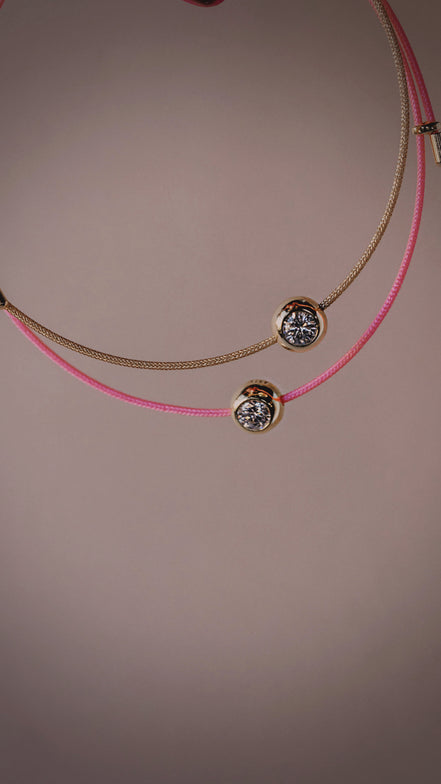 Bezel Cord Bracelet - The Neon Cactus Studio