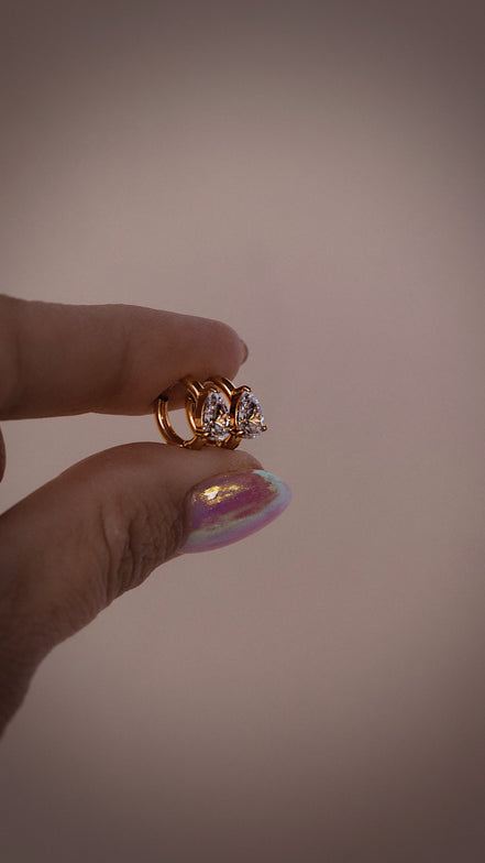 Mini Teardrop Hoops - The Neon Cactus Studio