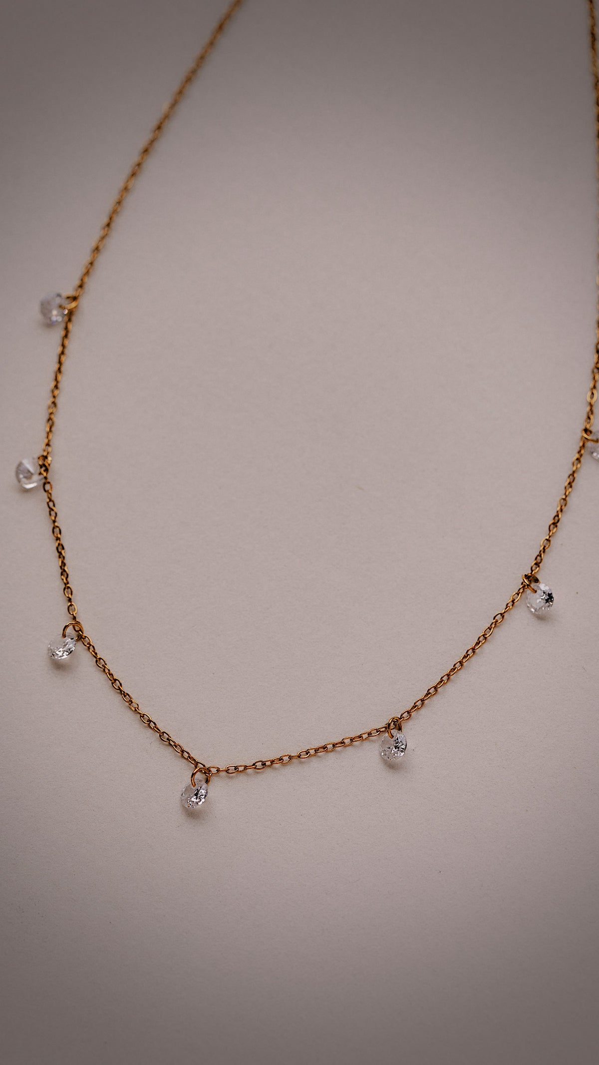 5 Stone Twinkle Necklace
