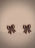 Football Bow Earrings