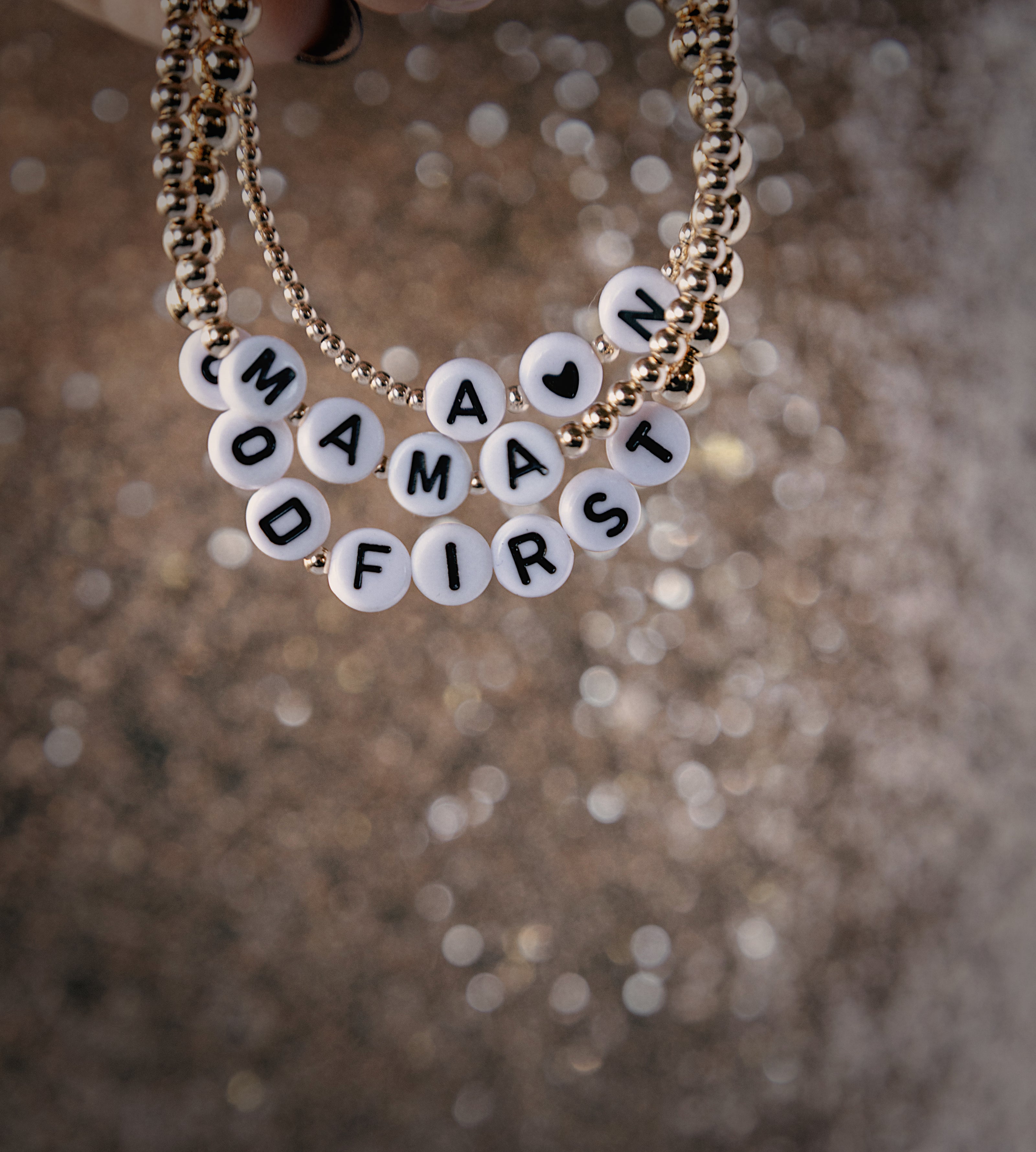 Custom Word Bracelet-Black Font