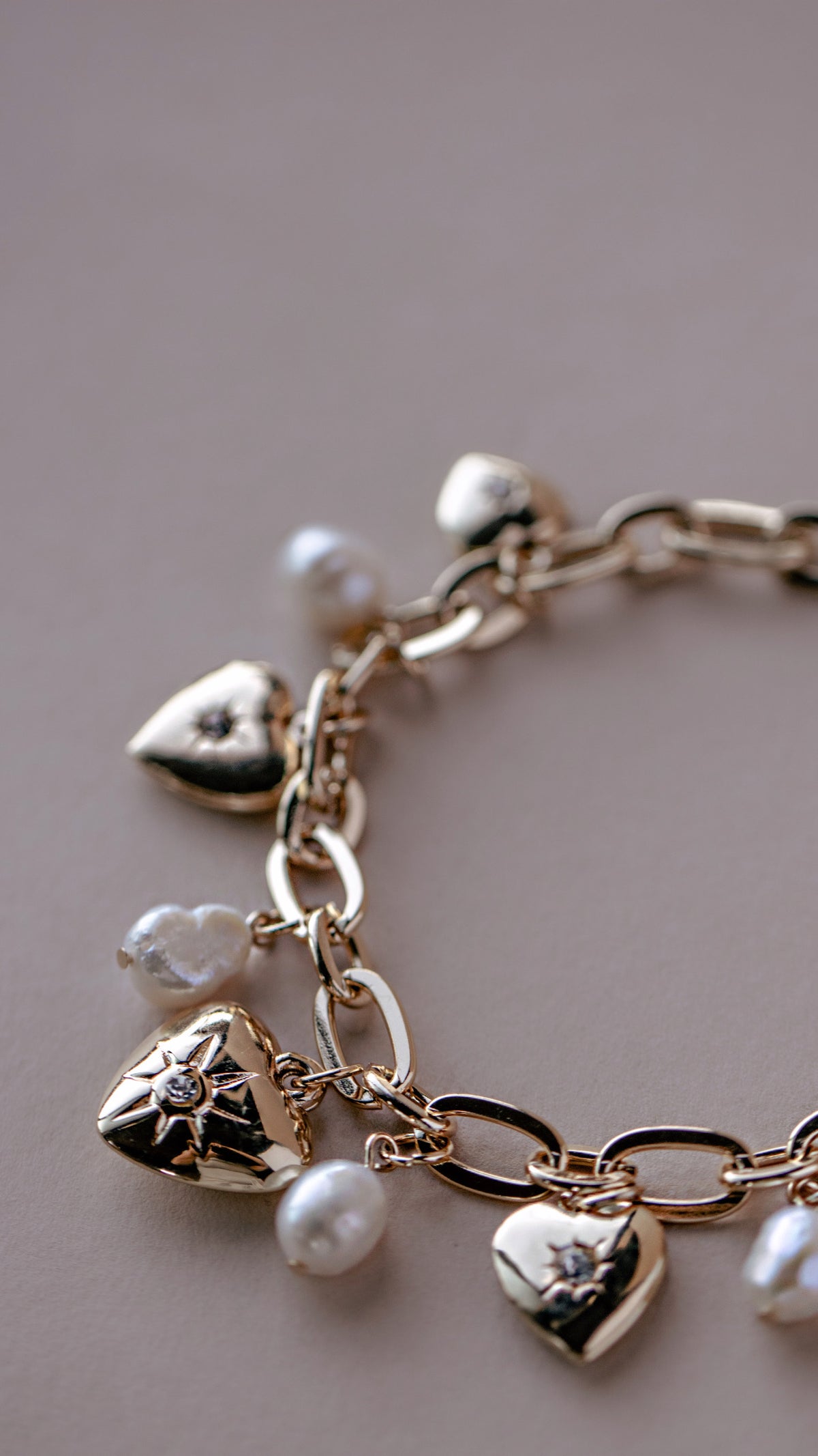 Heart Locket Charm Bracelet