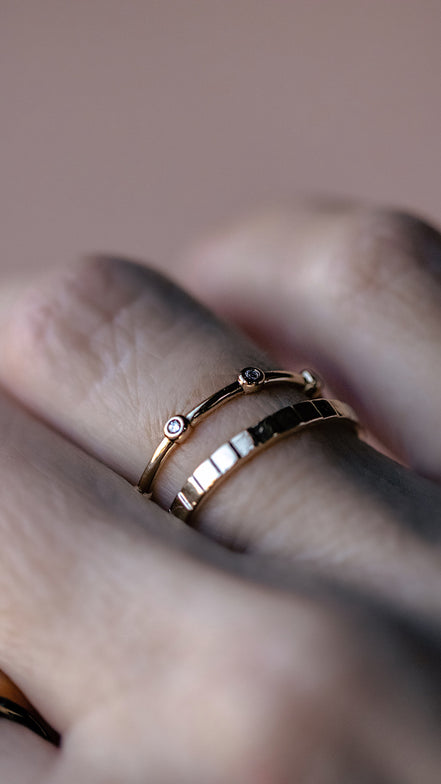 Diamond Cut Band Ring