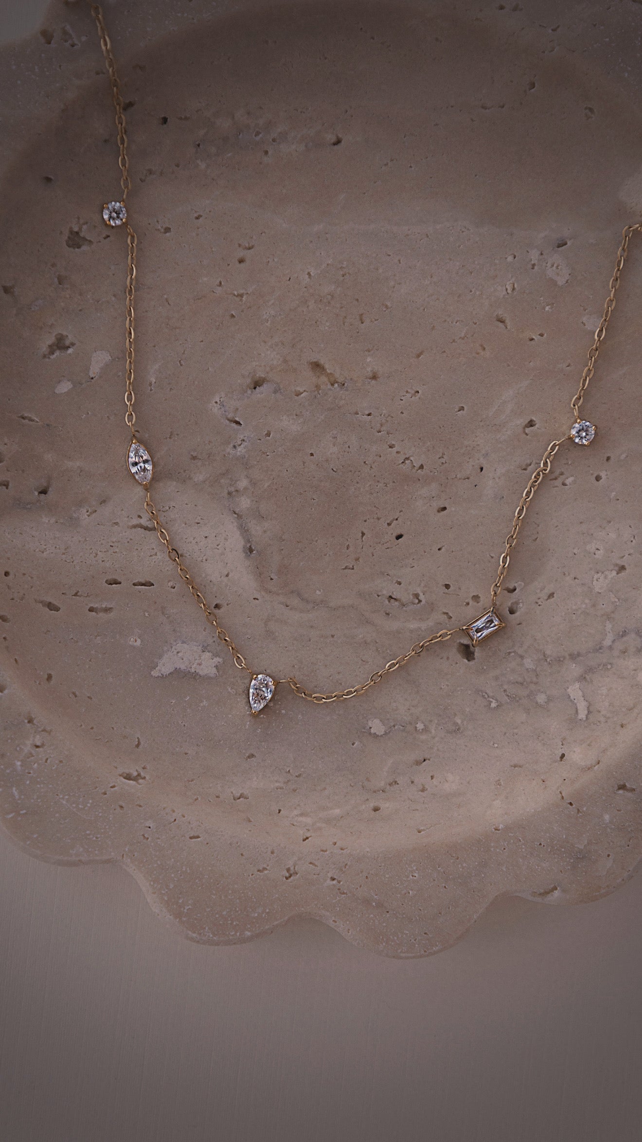 Dainty Mixed Shapes Necklace