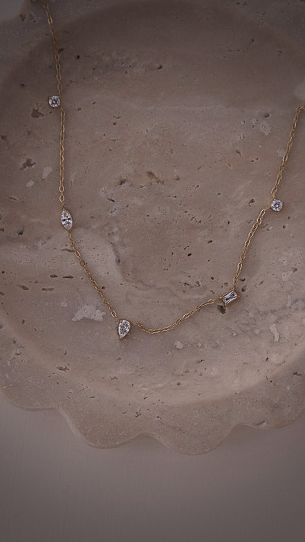 Dainty Mixed Shapes Necklace