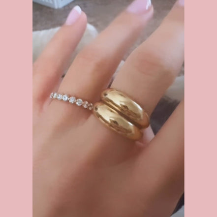 Margo Gold Domed Ring