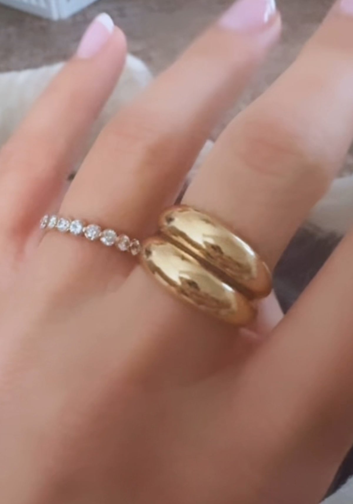 Margo Gold Domed Ring