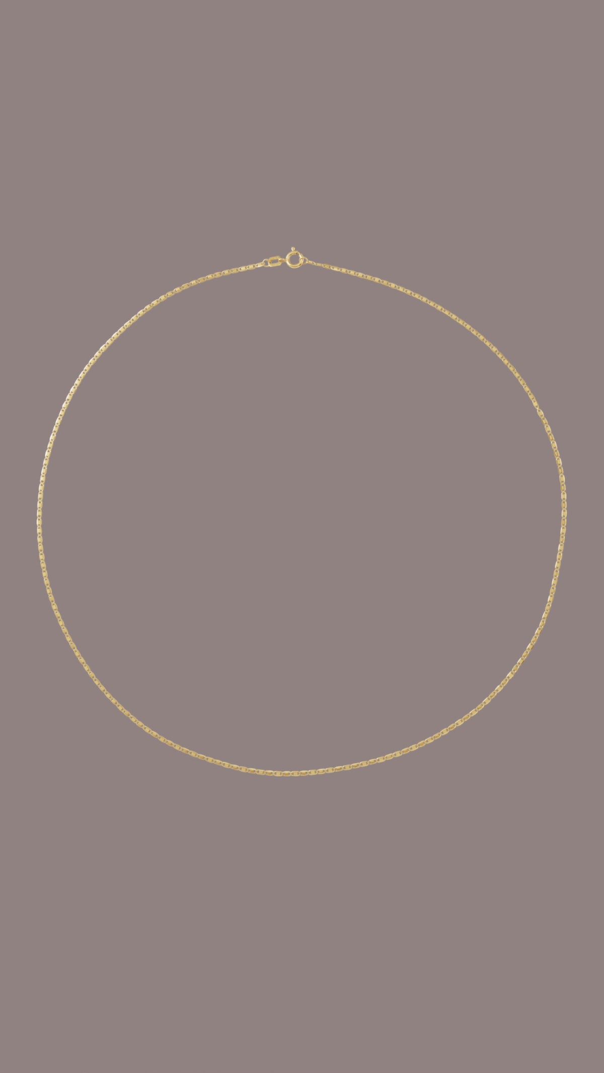 14kt Gold Flat Mirror Chain