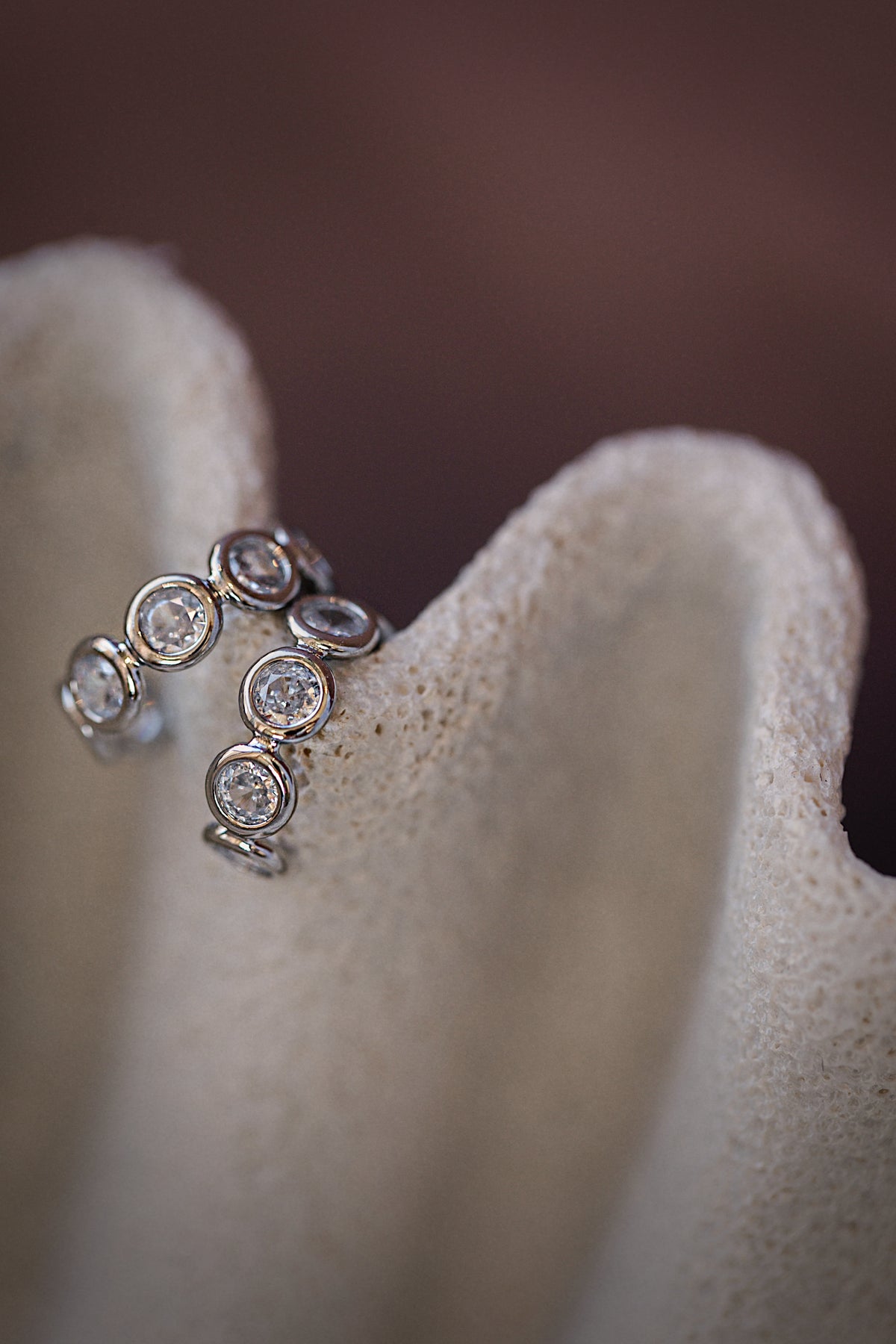 Desert Dew Bezel Hoops