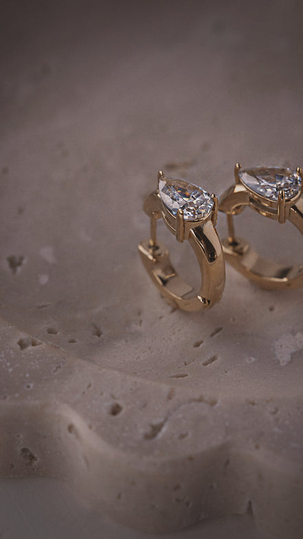 Teardrop Hoops