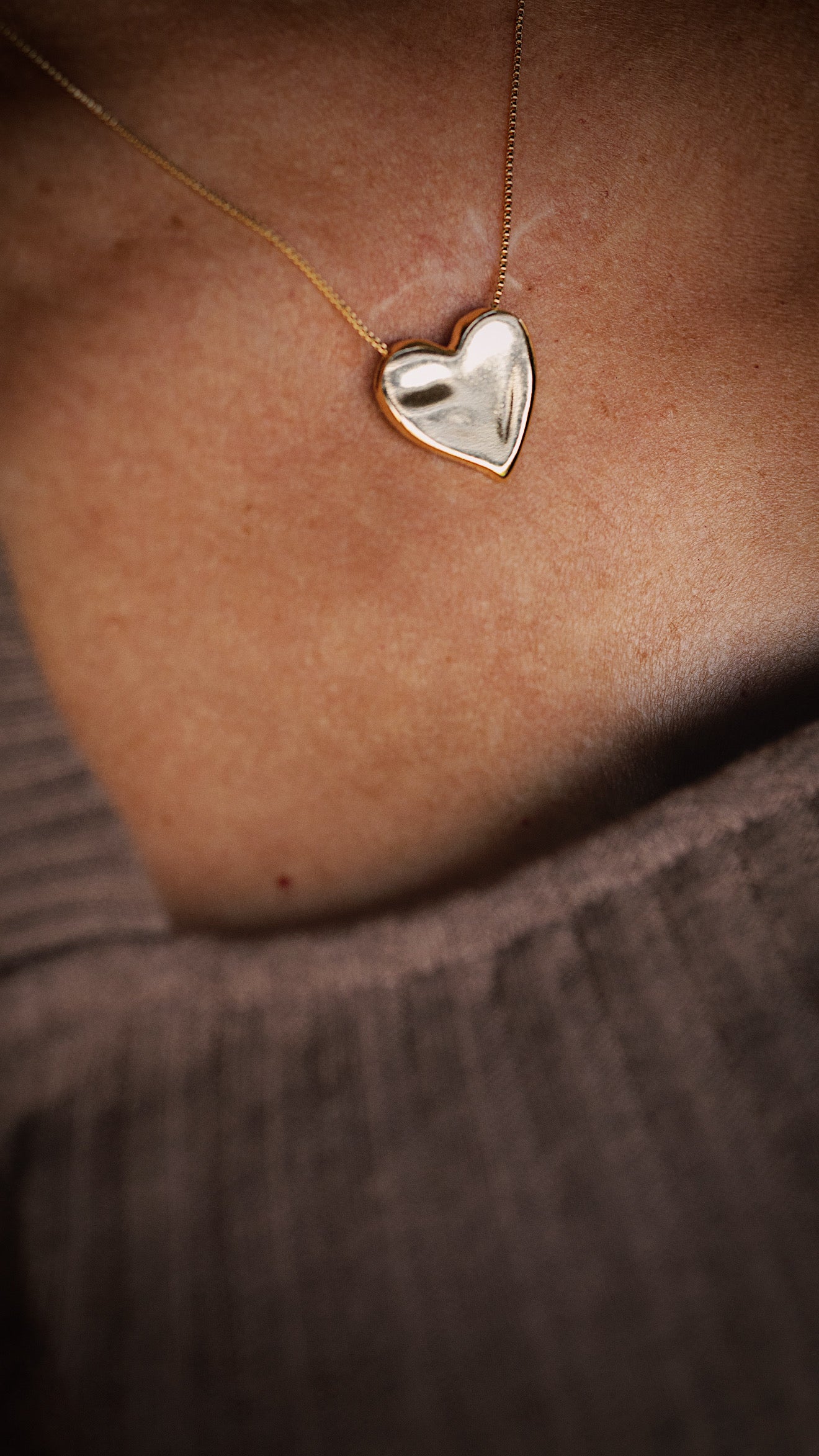 Heart Print Necklace