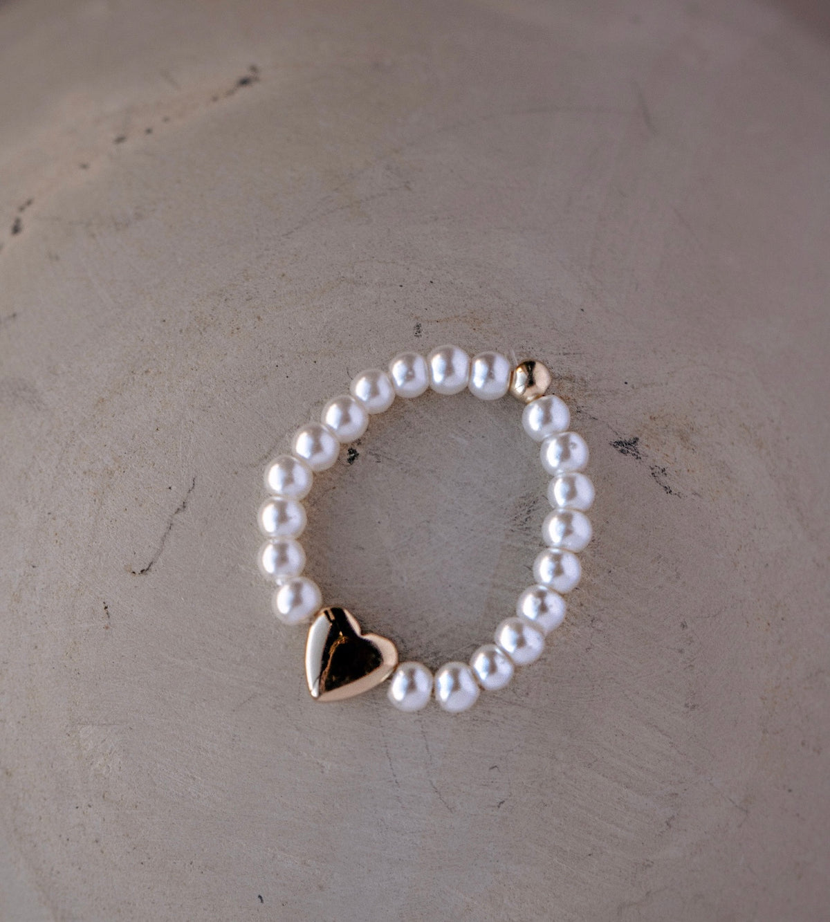 Pearl Heart Ring