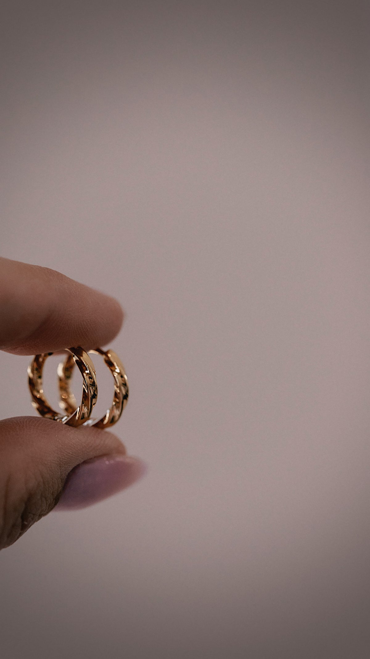 Twisted Gold Hoops
