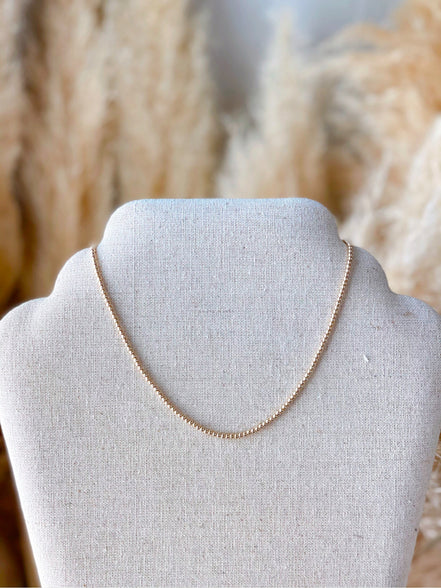 Gold Filled Beaded Necklace