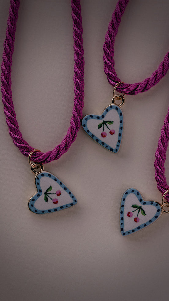 Cherry Heart Necklace