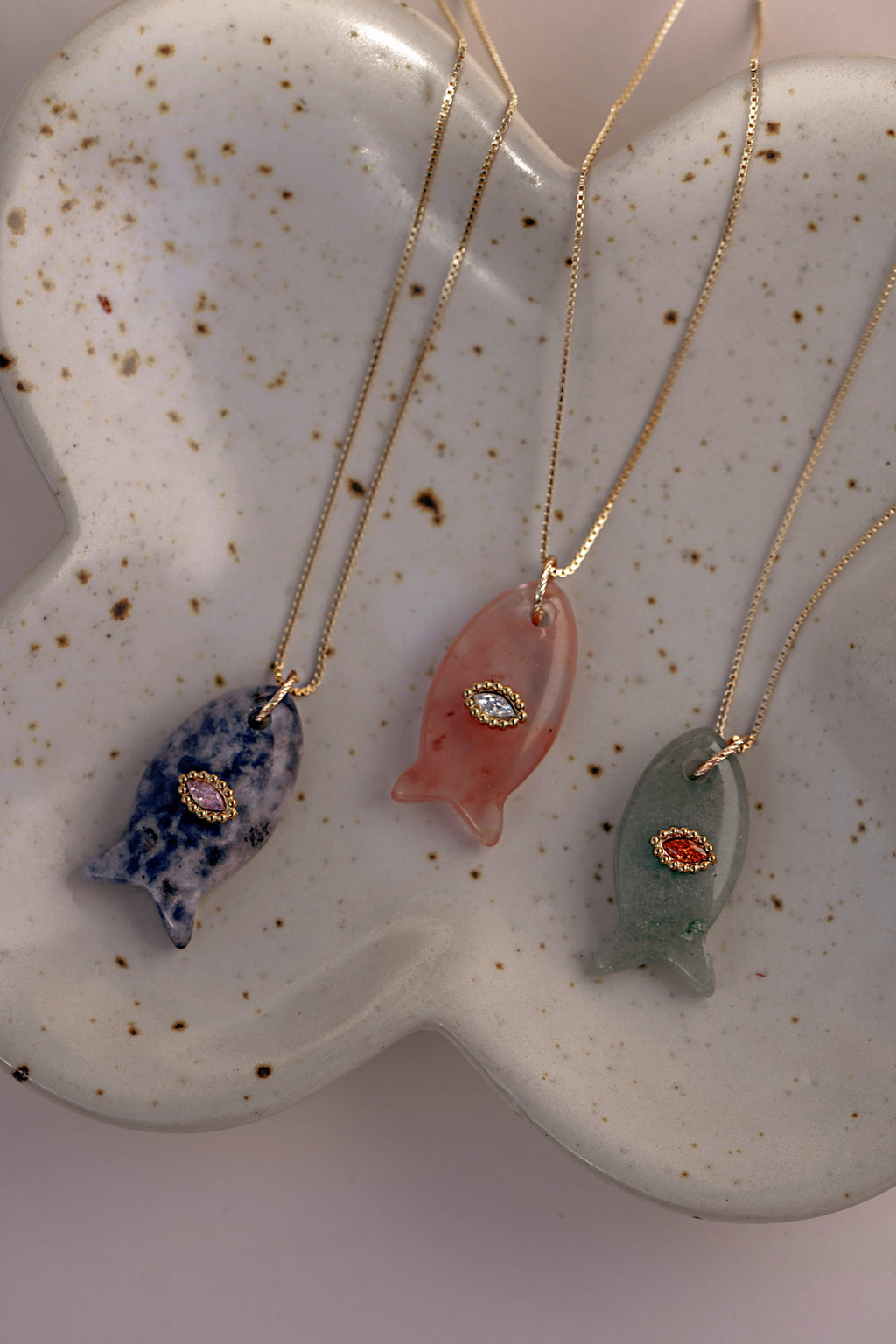 Stone Fish Necklace