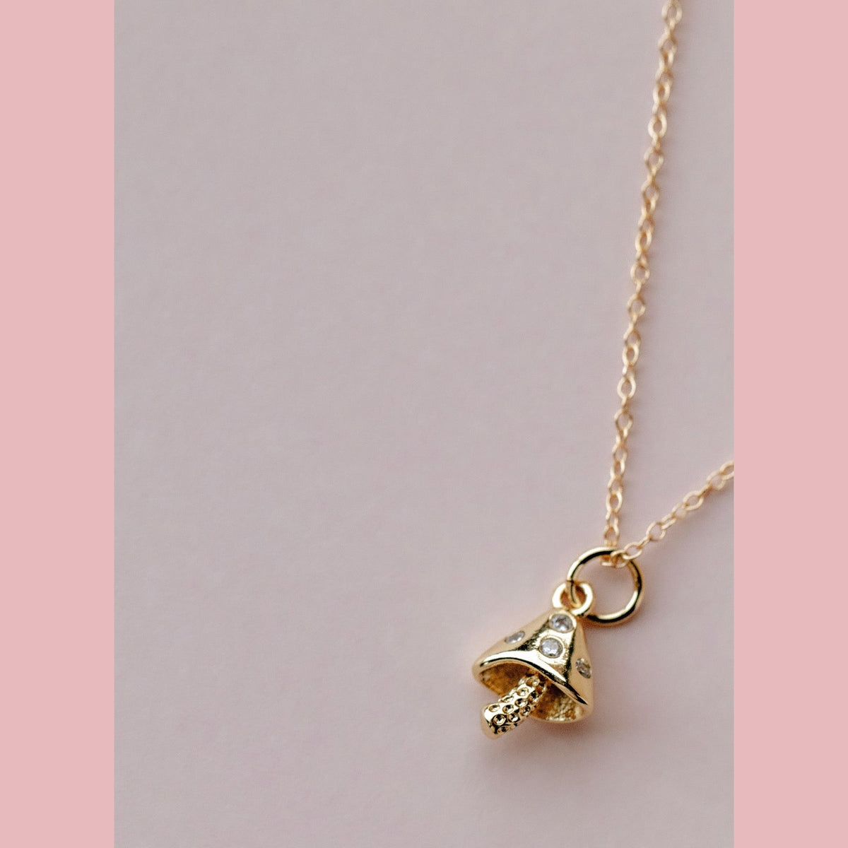 Mini Mushroom Necklace