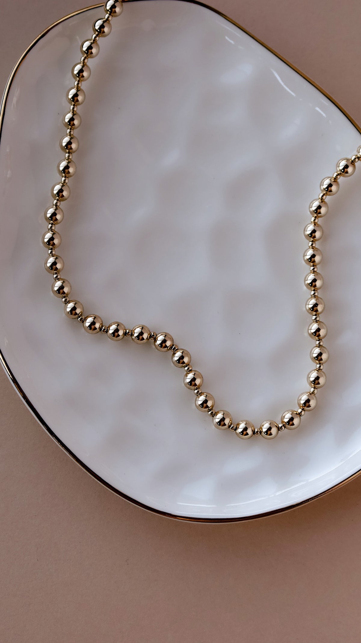 The Lola Gold Beaded Necklace