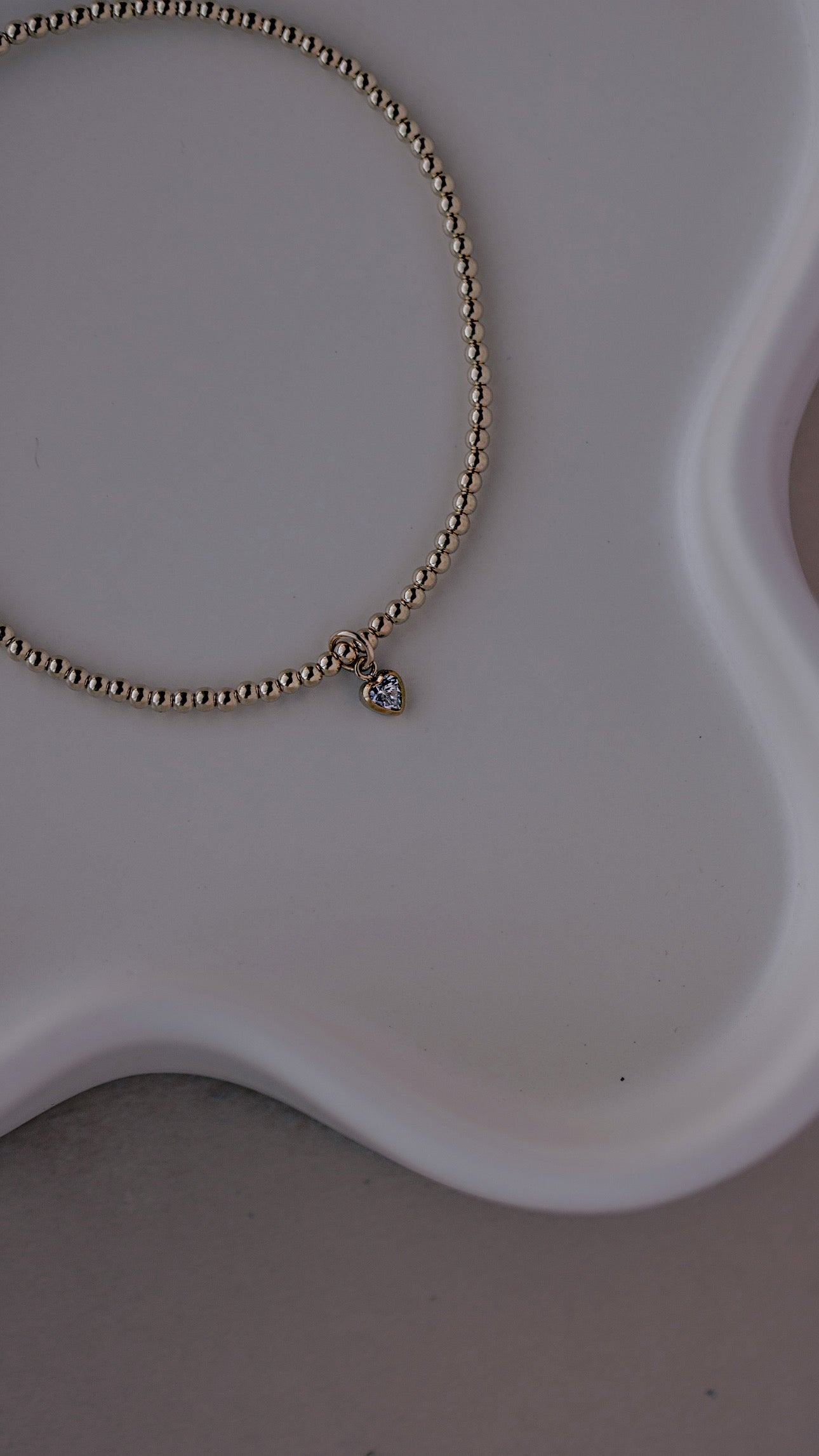 Itty Bitty CZ Heart Bracelet