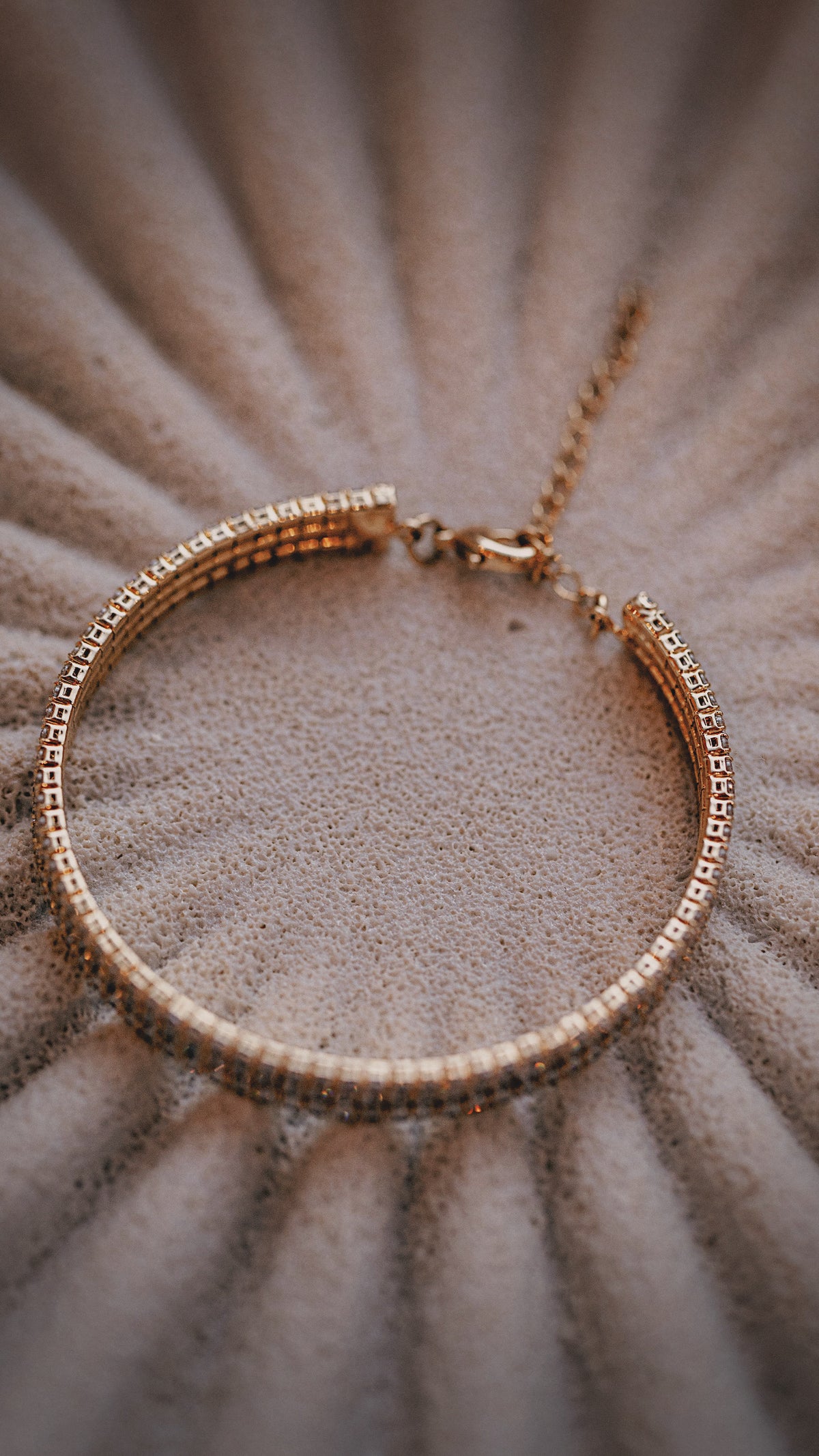 Agave Triple Row CZ Bracelet