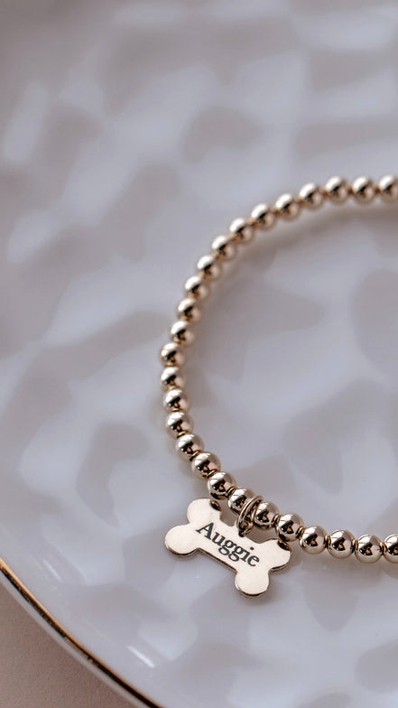 Dog Bone Engraved Bracelet - The Neon Cactus Studio