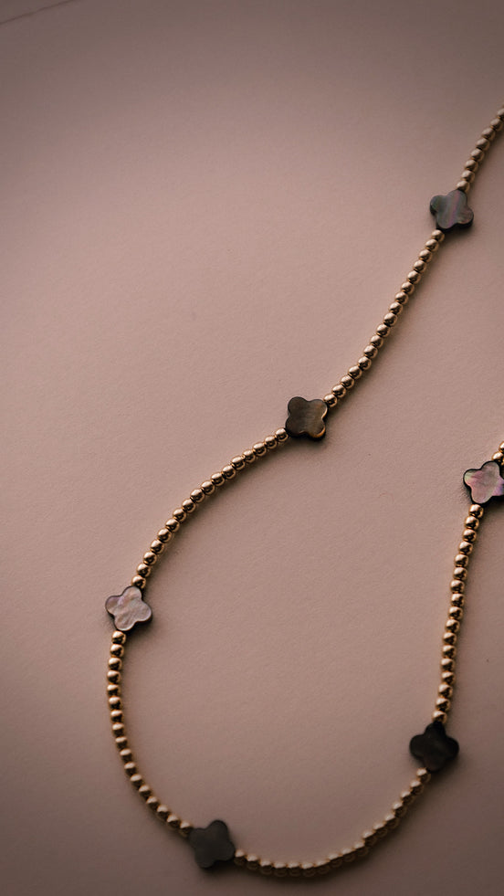 Monroe Clover Beaded Necklace
