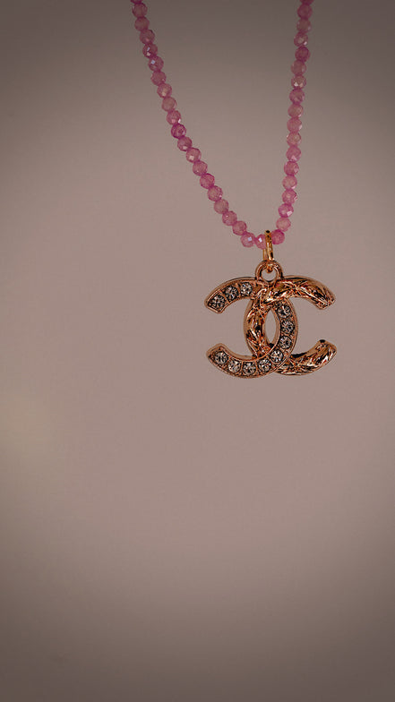 Runway Pink Zircon Necklace