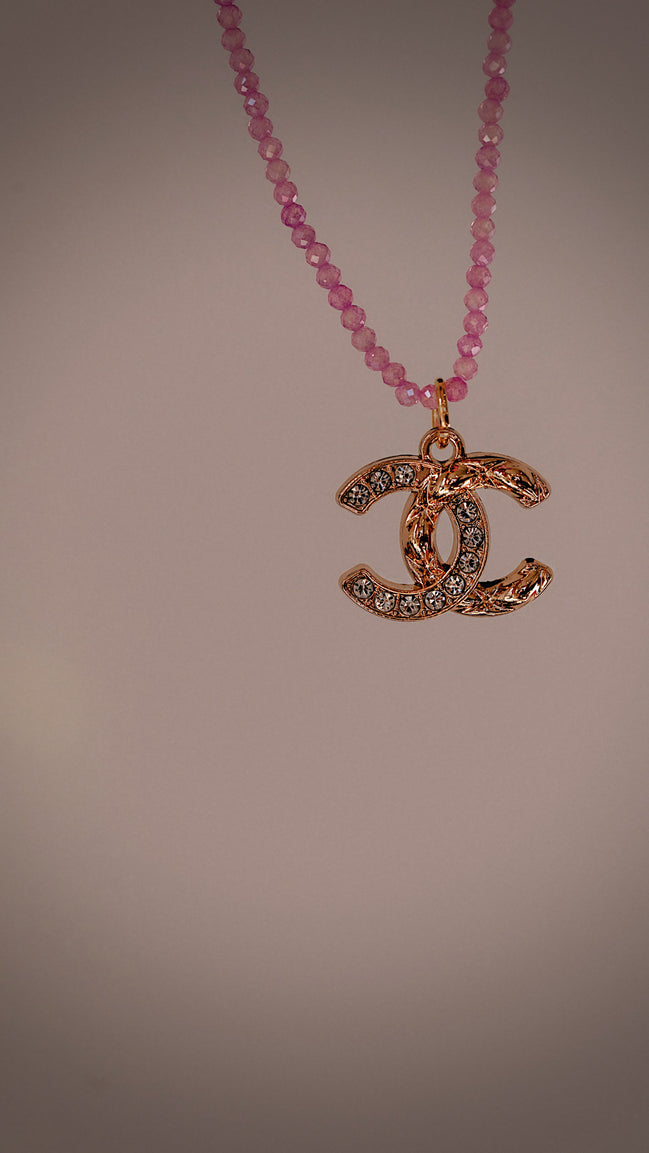 Runway Pink Zircon Necklace