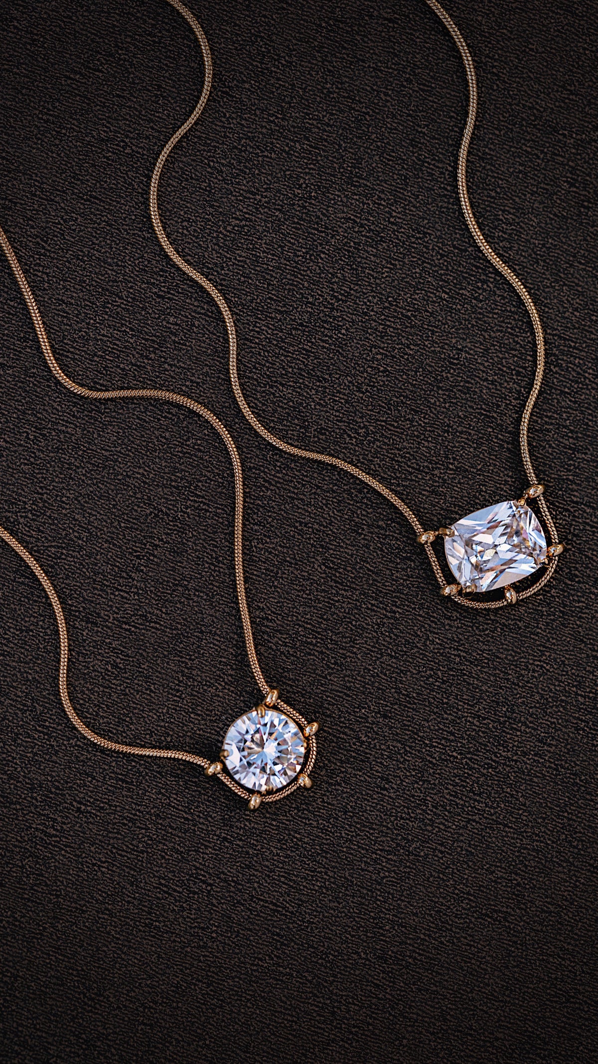 Ember Floating Solitaire Necklace