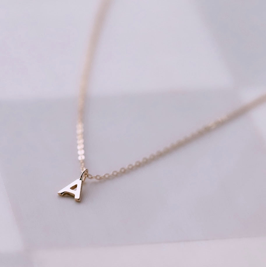 Itty Bitty Initial Necklace