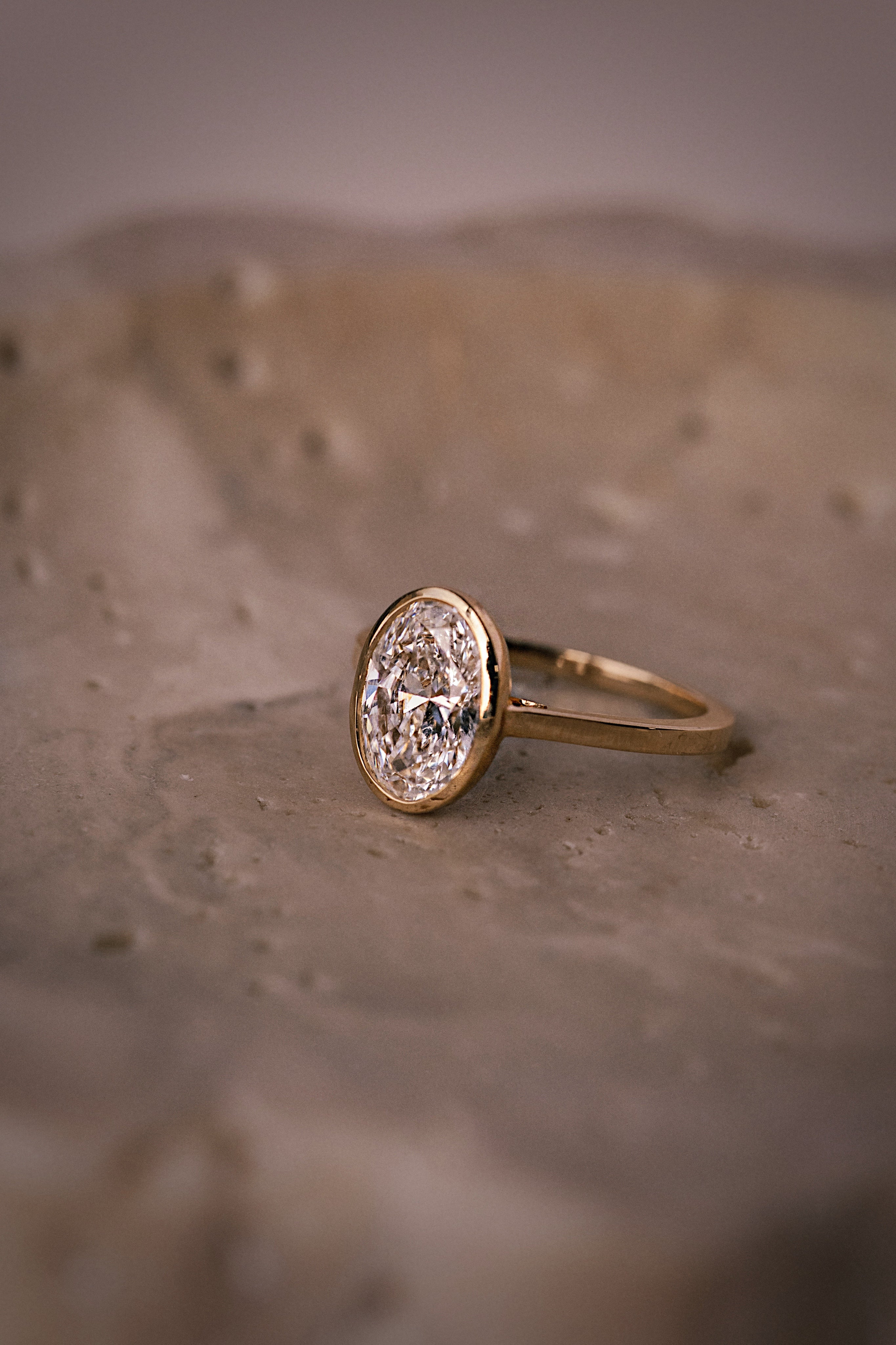 Oval Lab Diamond Ring