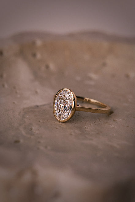 Oval Lab Diamond Ring