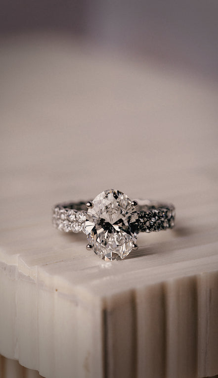 Double Eternity Lab Diamond Ring