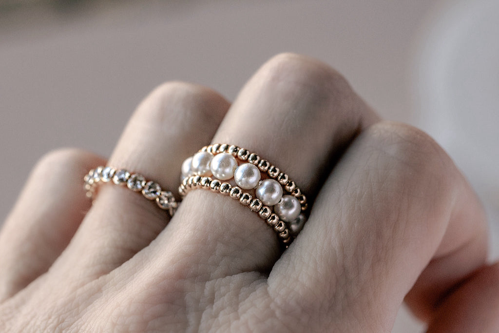 Pearl Ring Stack