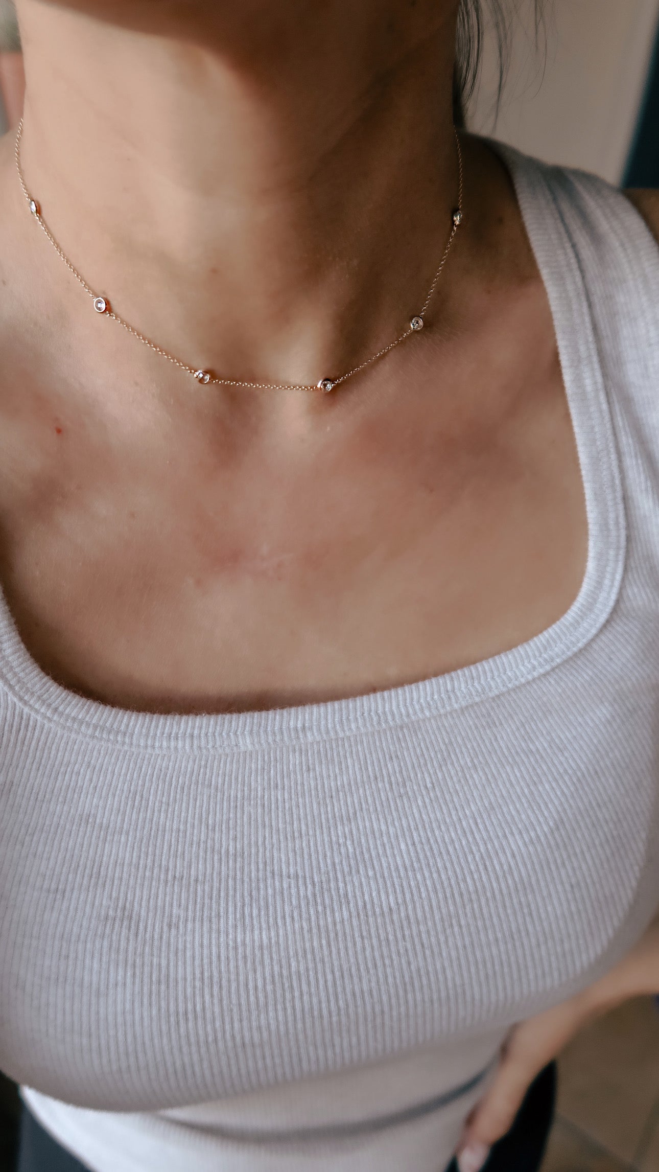 CZ Satellite Necklace