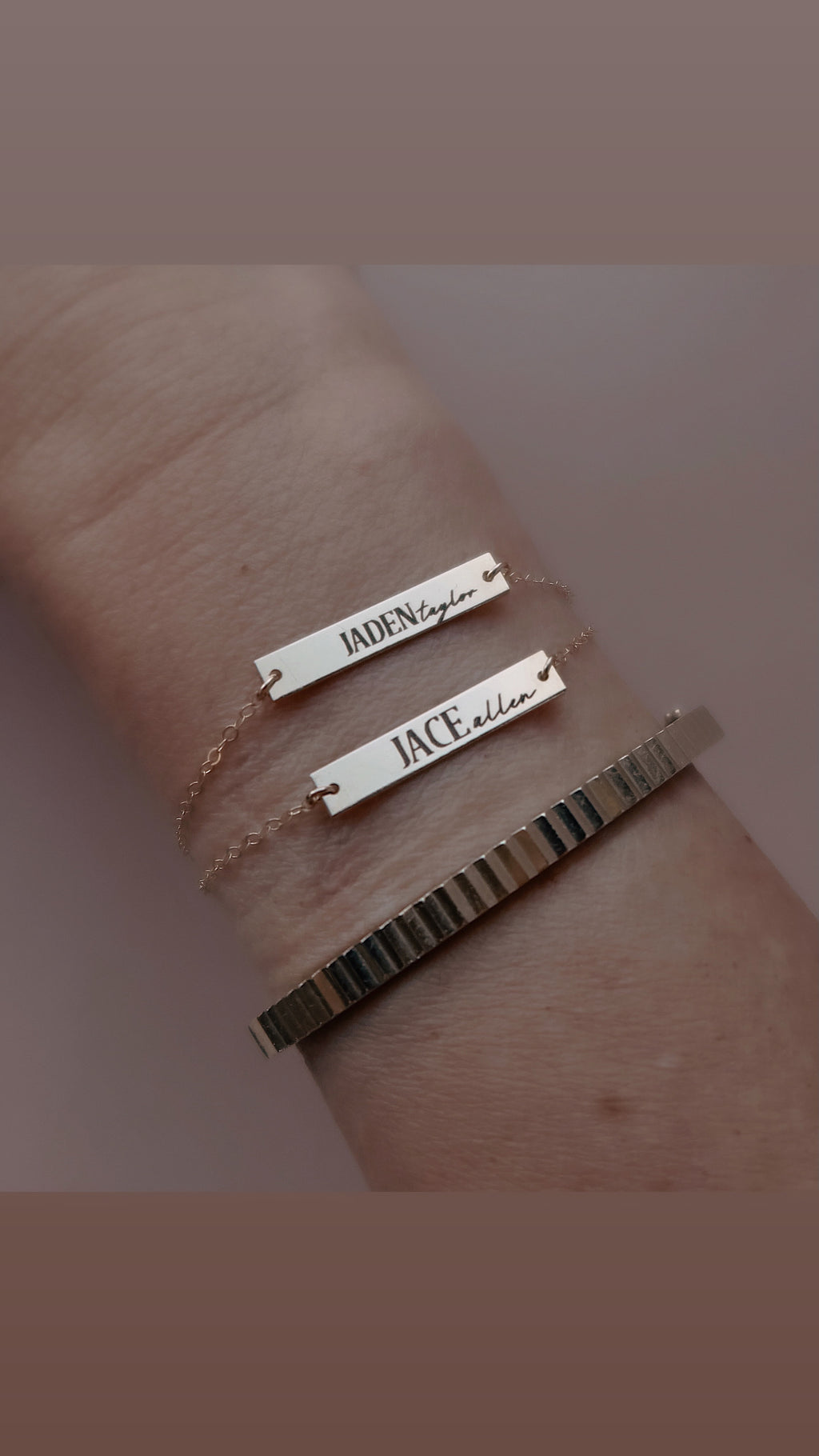 Inked Name Connector Bar ONLY