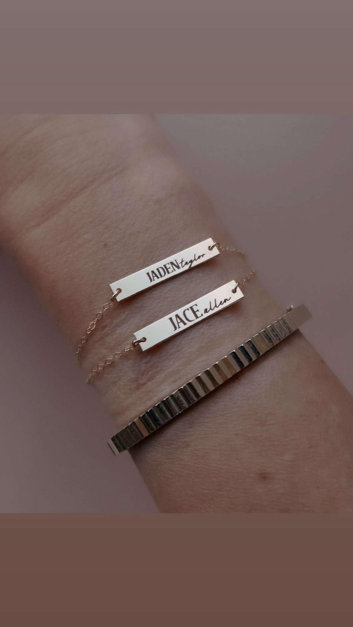 Inked Name Connector Bar ONLY