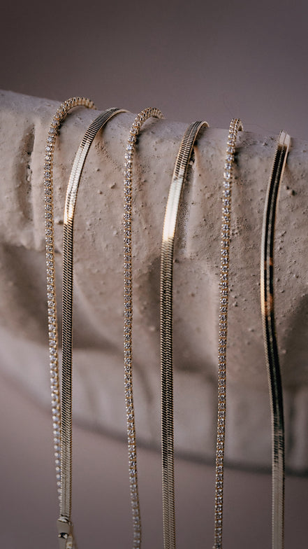 Diamond CZ Tennis Bracelet 1.2mm - The Neon Cactus Studio