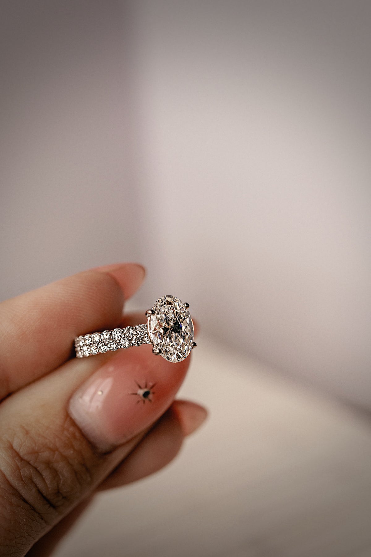 Double Eternity Lab Diamond Ring