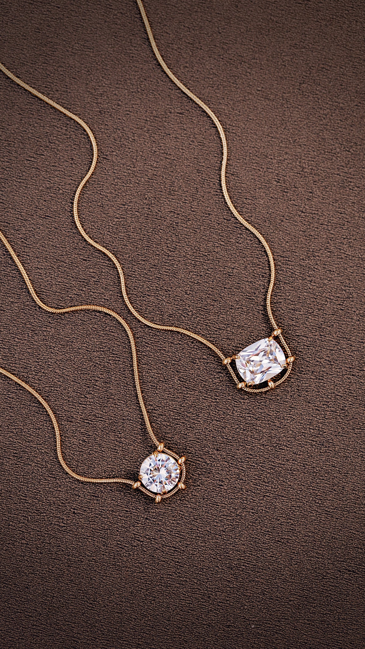 Ember Floating Solitaire Necklace