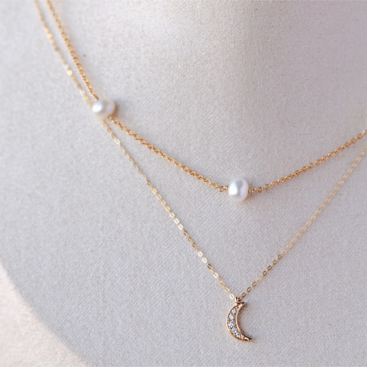 Pearl Satellite Chain Necklace
