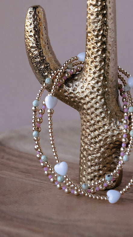 White Hearts Bracelet